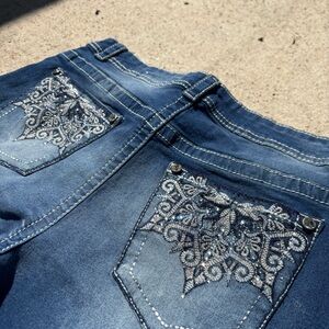 Embellished Blue Jeans